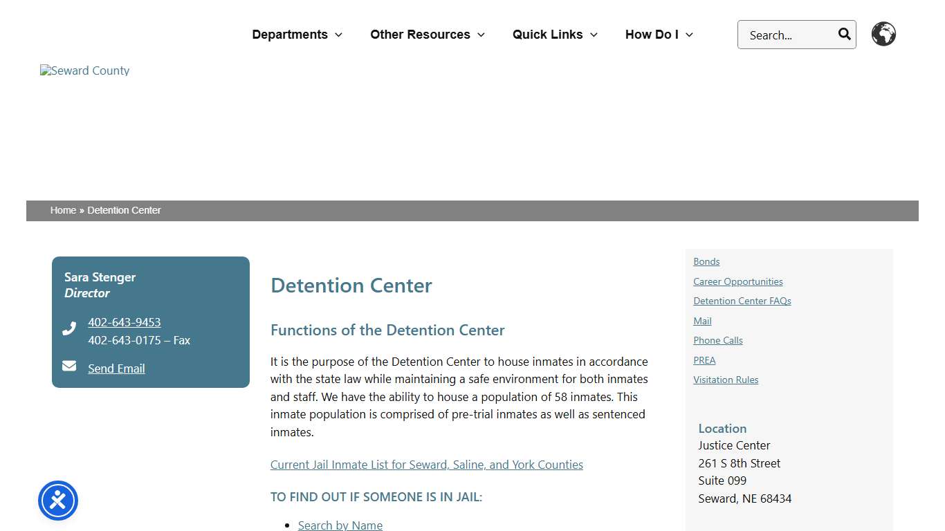 Detention Center – Seward County